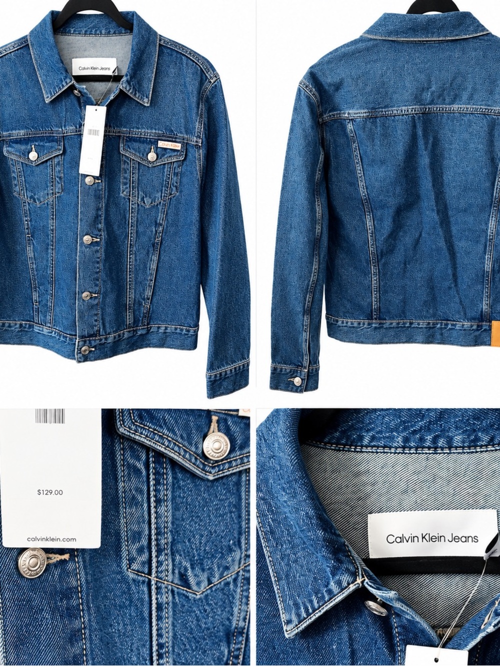 Calvin Klein Jeans Classic Trucker Denim Jacket – Blue Slate – Size L